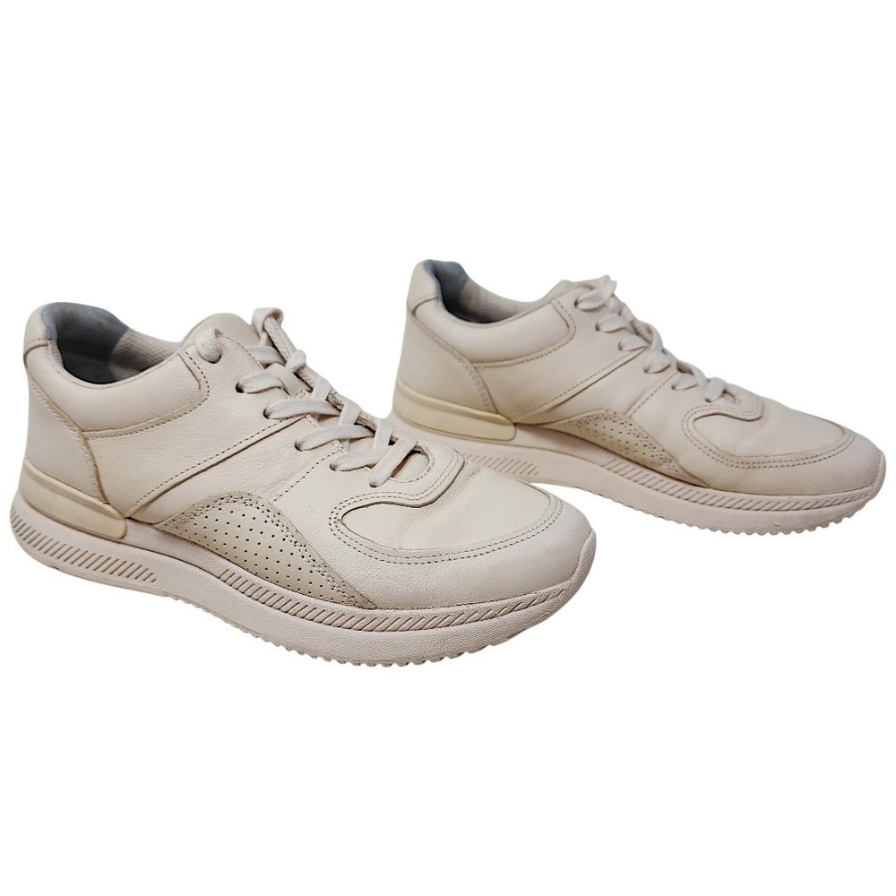 Women's Neutral Beige Lace-Up Comfort Sneakers